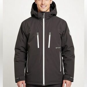 Spyder Men's “Jacket Within Jacket” “2 jackets in one” Hooded Ski Jacket, Size M